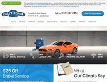 Tablet Screenshot of casseltonautorepair.com